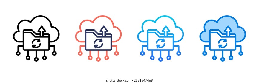 Backup icon sheet multiple style collection