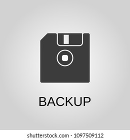 Backup icon. Backup symbol. Flat design. Stock - Vector illustration