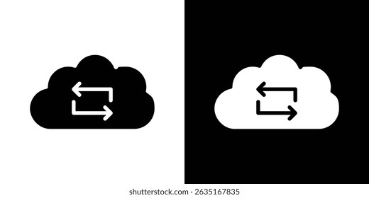 Símbolos de icono de copia de seguridad. Ilustración vectorial.