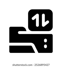 backup icon. vector glyph icon for your website, mobile, presentation, and logo design.