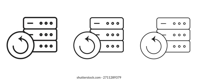 Sicherungssymbole. Pixel perfekte Vektorsymbol-Sammlung
