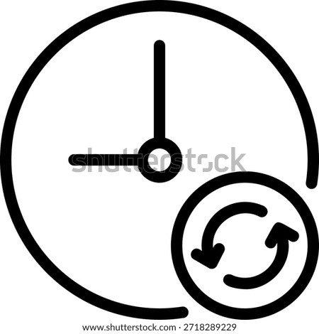 backup line icon illustration vector
