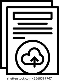 Backup Line Vector Icon Design