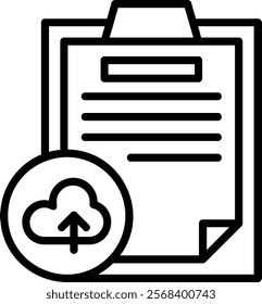 Backup Line Vector Icon Design