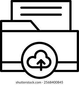 Backup Line Vector Icon Design