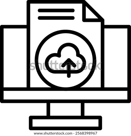 Backup Line Vector Icon Design