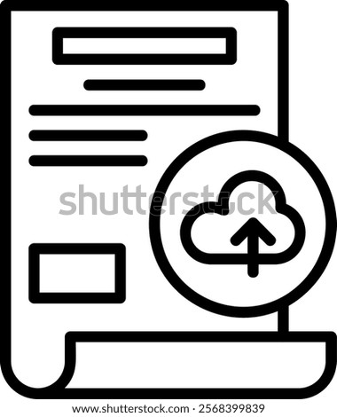 Backup Line Vector Icon Design