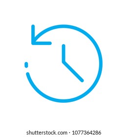 Backup line vector icon. Symbol from set Icons for your interface. Isolated on white background