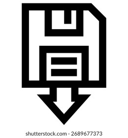 Ícone de Vetor Moderno de Backup - Modelo de Símbolo de Ilustração Mínima para Design de Interface do Usuário do Aplicativo Web Mobile