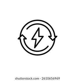 backup power engine outline icon vector design good for web or mobile app