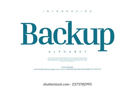 Backup premium luxury elegant alphabet letters and numbers. Elegant wedding typography classic serif font decorative vintage retro. Creative vector illustration