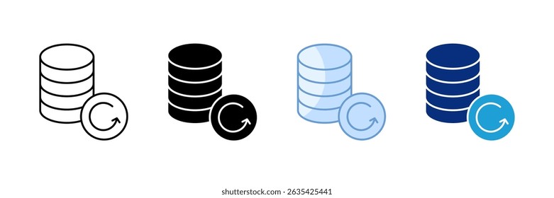 Backup And Recovery Icon Set Multiple Style Collection