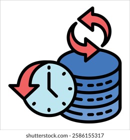 Backup Restore Icon Element For Design