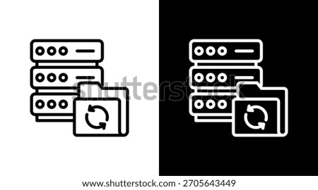 Backup And Restore With Icon Set Design