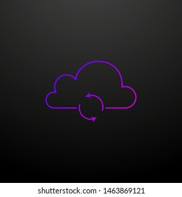 Backup and restore outline nolan icon. Elements of security set. Simple icon for websites, web design, mobile app, info graphics