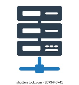 Backup server Isolated Vector icon which can easily modify or edit


