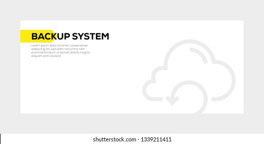 BACKUP SYSTEM BANNER CONCEPT