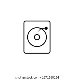 Backup system, hard disk concept vector illustration icon
