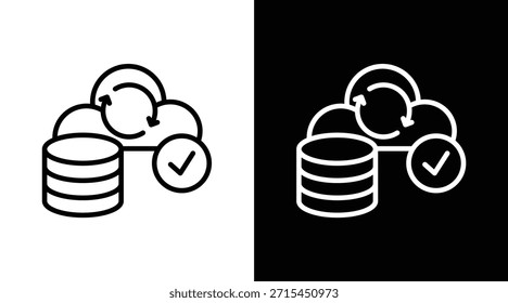 Versión de respaldo de dos tonos en fondo blanco y negro