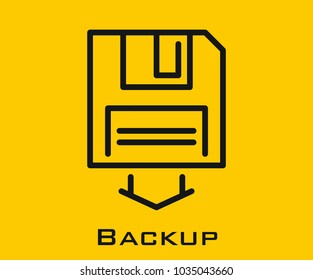 Backup vector icon