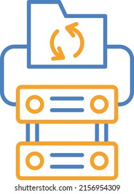 Backup vector icon. Can be used for printing, mobile and web applications.