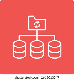 Backup vector icon. Can be used for printing, mobile and web applications.