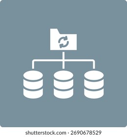 Ícone de vetor de backup. Pode ser usado para impressão, aplicativos móveis e da Web.