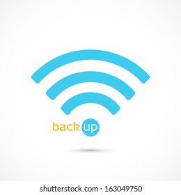 backup - Vector icon isolated