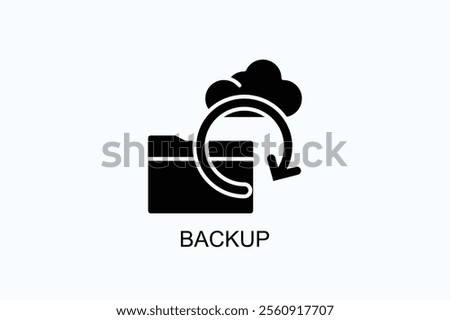 Backup Vector, Icon Or Logo Sign Symbol Illustration