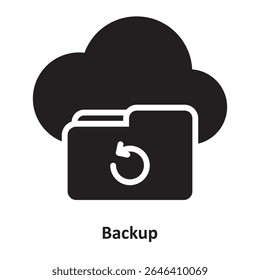Backup Vector Icon which can easily modify or edit
