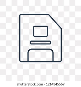 Backup vector outline icon isolated on transparent background, high quality linear Backup transparency concept can be used web and mobile