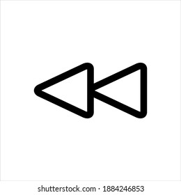 Backward arrow icon on white background - Powered by Shutterstock - Get 15% off with code: PIKWIZARD15