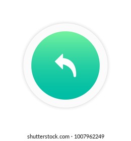 Backward arrow icon sign symbol vector illustration  icon.