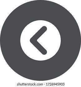 Backward / Back Arrow / Back Button Vector Icon