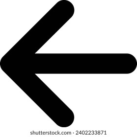 Backward Glyph Vector Icon Design