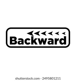 backward icon design vector,forward typography creative vector design element. can be use for graphic element design, flyer,banner element,brochure and etc