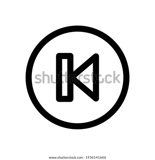 Backward Icon Fast Backward Icon Vector Stock Vector (Royalty Free ...