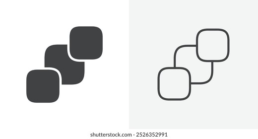 Backward icon flat and simple set design