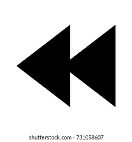 backward icon - media player icon