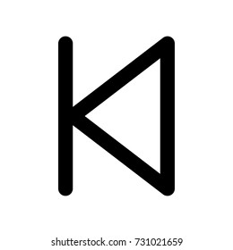 backward icon , rewind icon - media player , back