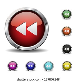 Backward icons, buttons