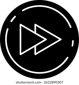 Backward Line vector Icon Design
