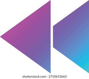 Ilustración de diseño de icono de Vector hacia atrás