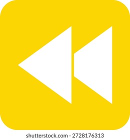 Backward Vector Icon Design Illustration