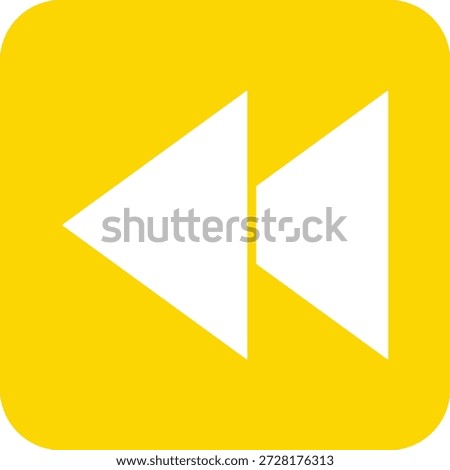 Backward Vector Icon Design Illustration