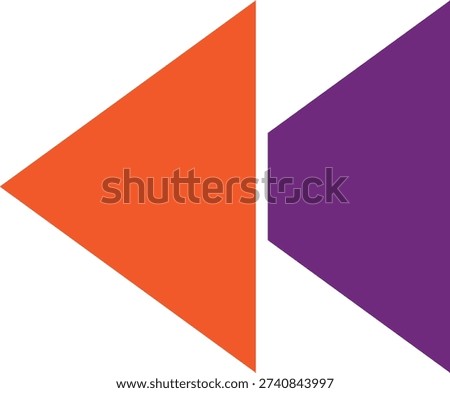 Backward Vector Icon Design Illustration