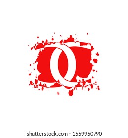 Backwards  CC Letter Splatter logo.  Abstract Design concept blood splash  with hidden letter double C  logo icon for initial, company identity and more brands.