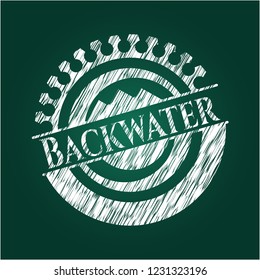 Backwater with chalkboard texture
