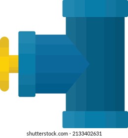 backwater valve Concept, stops sewage head vector color icon design, Water Treatment and Purification Plant symbol, Environment Friendly Industry Sign, Desalination Biotechnology stock illustration