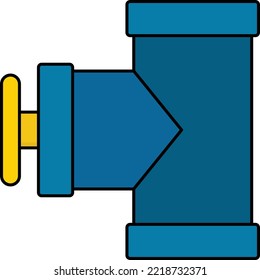 backwater valve Concept, stops sewage head vector color icon design, Water Treatment and Purification Plant symbol, Sterilization and Filtration Industry Sign, Desalination Biotechnology illustration